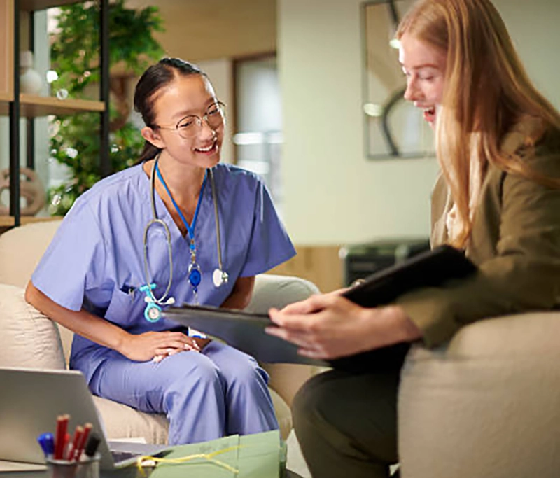 Provider discussing business opportunities